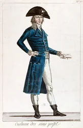 Costume of an Under-Prefect during the period of the Consulate (1799-1804) of the First Republic in France, c.1800